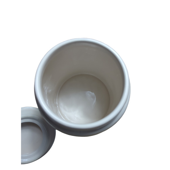 Rae Dunn Older Edition Tea Canister WHITE NEW - Picture 3 of 4